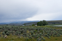 Storm clouds over Steens Mountain