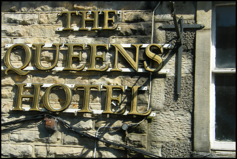 Queens Hotel sign
