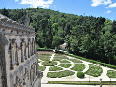 View to the Palace Hotel, garden and forest.