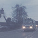 267/04 Premier Travel Services PCE 601R passing Barton Mills - Sun 1 Dec 1985