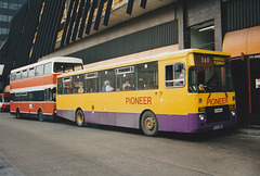 Pioneer VCW 596Y in Rochdale bus station – 11 Oct 1995 (290-32)