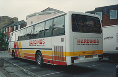 Hardings Tours NSU 573 (G702 UNR, G283 FKD) in Newmarket – 23 Jun 1993 (198-10A)