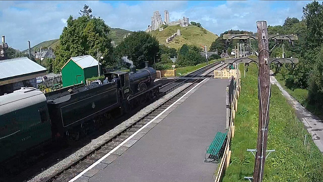 Webcam: station Corfe Castle