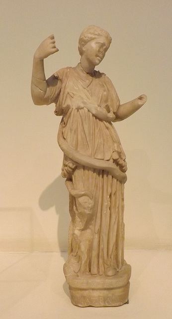 Small Statuette of Hygieia from Epidauros in the National Archaeological Museum of Athens, May 2014