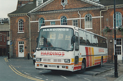 Hardings Tours NSU 573 (G702 UNR, G283 FKD) in Newmarket – 23 Jun 1993 (198-8A)