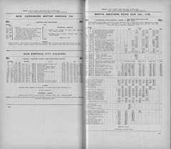 Pages 116/117 of the 'Roadway Motor Coach Timetable' 1932