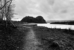 Dumbarton Rock from the Site of Denny Bros' Shipyard