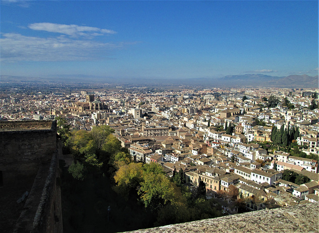 Towering view to Granada.