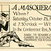 A Halloween Masquerade Invitation! October 23, 1920