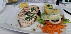 Grilled grouper for lunch.