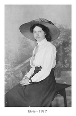 Elsie 1912 with hat and watch