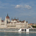 Budapest- Cruise Ship Passing the Hungarian Parliament Building