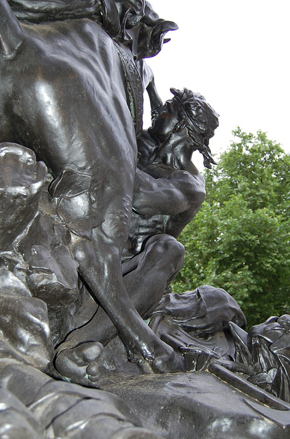 Detail of The Death of Dirce, by Sir Charles Bennett Lawes-Wittewronge, Millbank, Westminster, London
