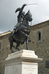 Francesco Ferrucci statue at Gavinana