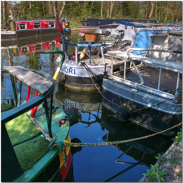 Canal Boats at Cowley