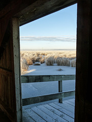 A frosty view from Frank Lake blind