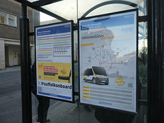 Bus publicity in Bury St. Edmunds - 25 Nov 2023 (P1170063)