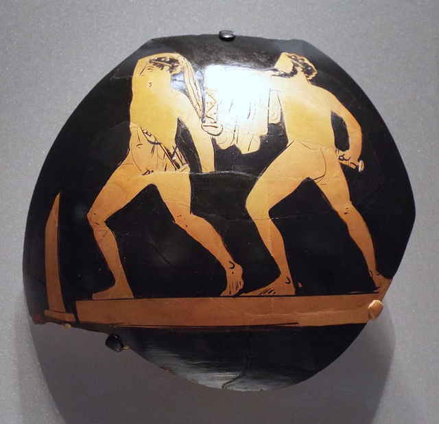 Oinochoe Fragment with Harmodios and Aristogeiton in the Boston Museum of Fine Arts, January 2018