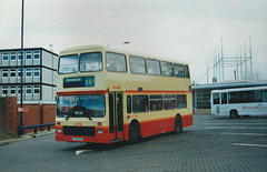 First Eastern Counties 93 (F153 XYG) in Bury St. Edmunds – 16 Jan 1999