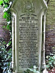 brompton cemetery, london     (29)william lee +1890, yeoman of the guard