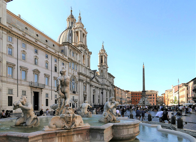 Rome - piazza Navona - la fontaine du Maure