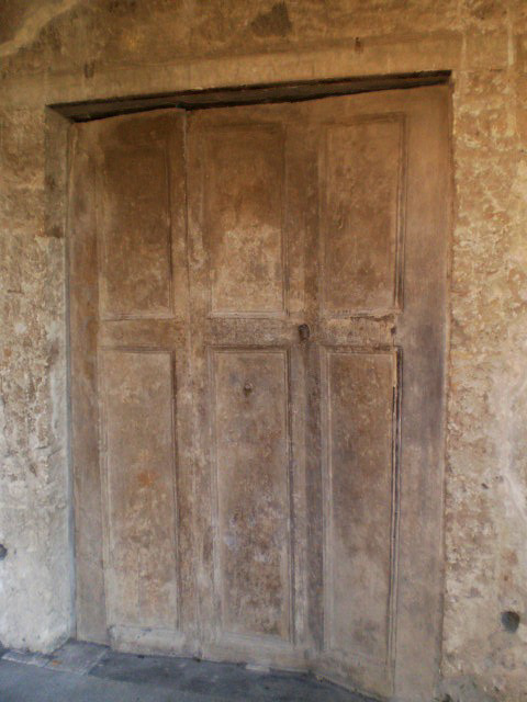Petrified door.