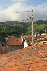 Tuscan rooftops at Gavinana
