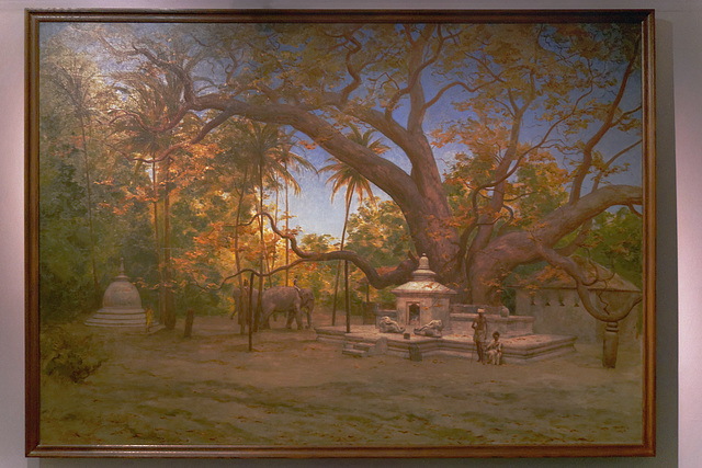 "Arbre du Bouddha Sakyamuni à Kandy" (Félix Régamey - 1878)