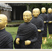 Monk statues in Wat Pu Samanaram monastery