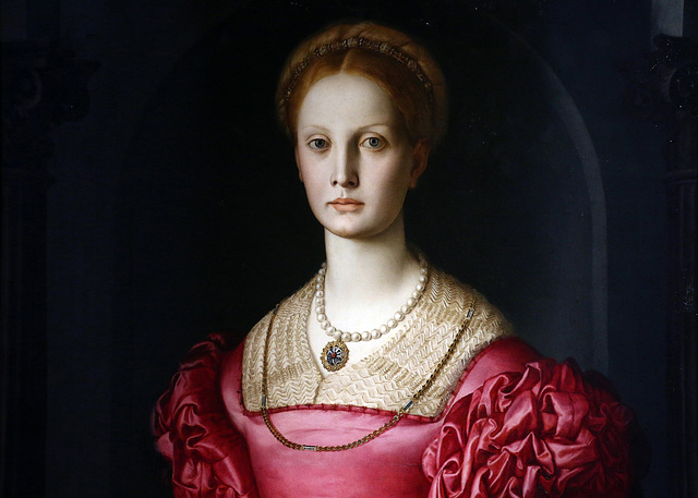 Portrait de Lucrezia Panciatichi . Huile sur bois de Bronzino