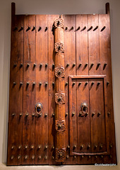 Typical Omani door within a door