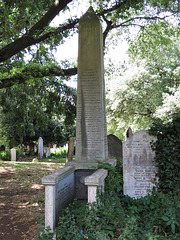 brompton cemetery, london     (39)james mccurrey 1881 obelisk with a temperance theme
