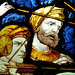 Detail of stained glass, Fenny Bentley Church, Derbyshire
