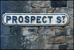 Prospect Street sign