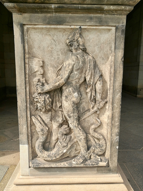 Dresden 2019 – Zwinger – Perseus battling with Cetus