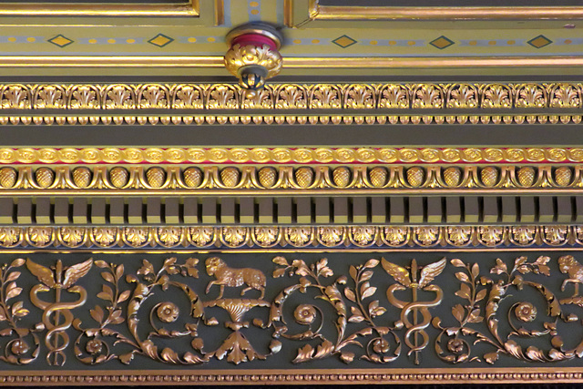 drapers hall, london city livery company,williams redid the coving in the court dining room in the late c19