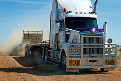 Get out of the way!  Road train #3