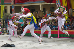Danse rituelle, Monastère de Shechen (Boudhanath, Kathmandu, Népal)