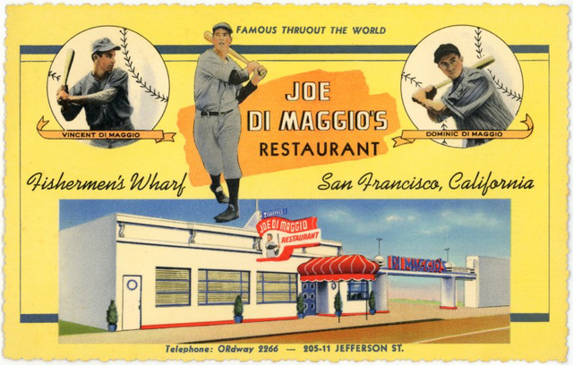 Joe DiMaggio's Restaurant, Fishermen's Wharf, San Francisco, California