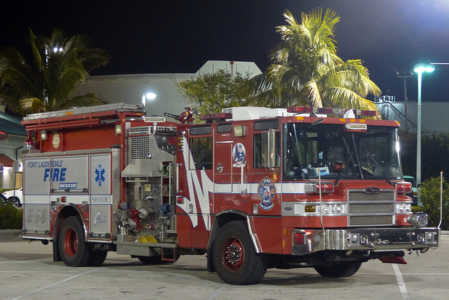 Fort Lauderdale Fire Rescue Fire Truck - 5 March 2018