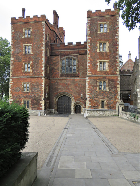 lambeth palace, london  (8) c15 brick gatehouse of c.1495