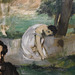 Detail of the Study for Luncheon on the Grass by Manet in the Metropolitan Museum of Art, December 2023
