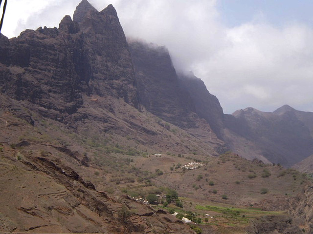 Cemetery on the mountainside.