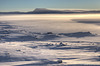 Ice mist at Hardangervidda mountain plateau.