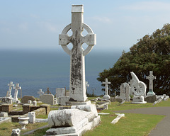 In the cemetery at St Tudno's Church - Eglwys Sant Tudno