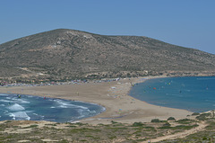 Rhodes, Two Bays of Prasonisi - Aegean (left) and Mediterranean (right)