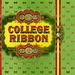College Ribbon Cigar Box Label