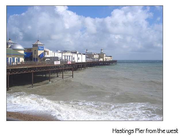 Hastings pier from west - 20.7.2007