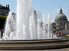 Kopenhagen - Springbrunnen vor der Marmorkirche
