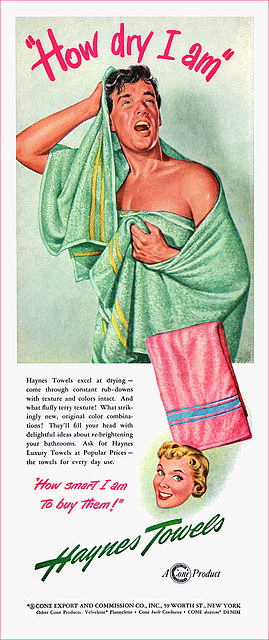 Haynes Towel Ad, 1948